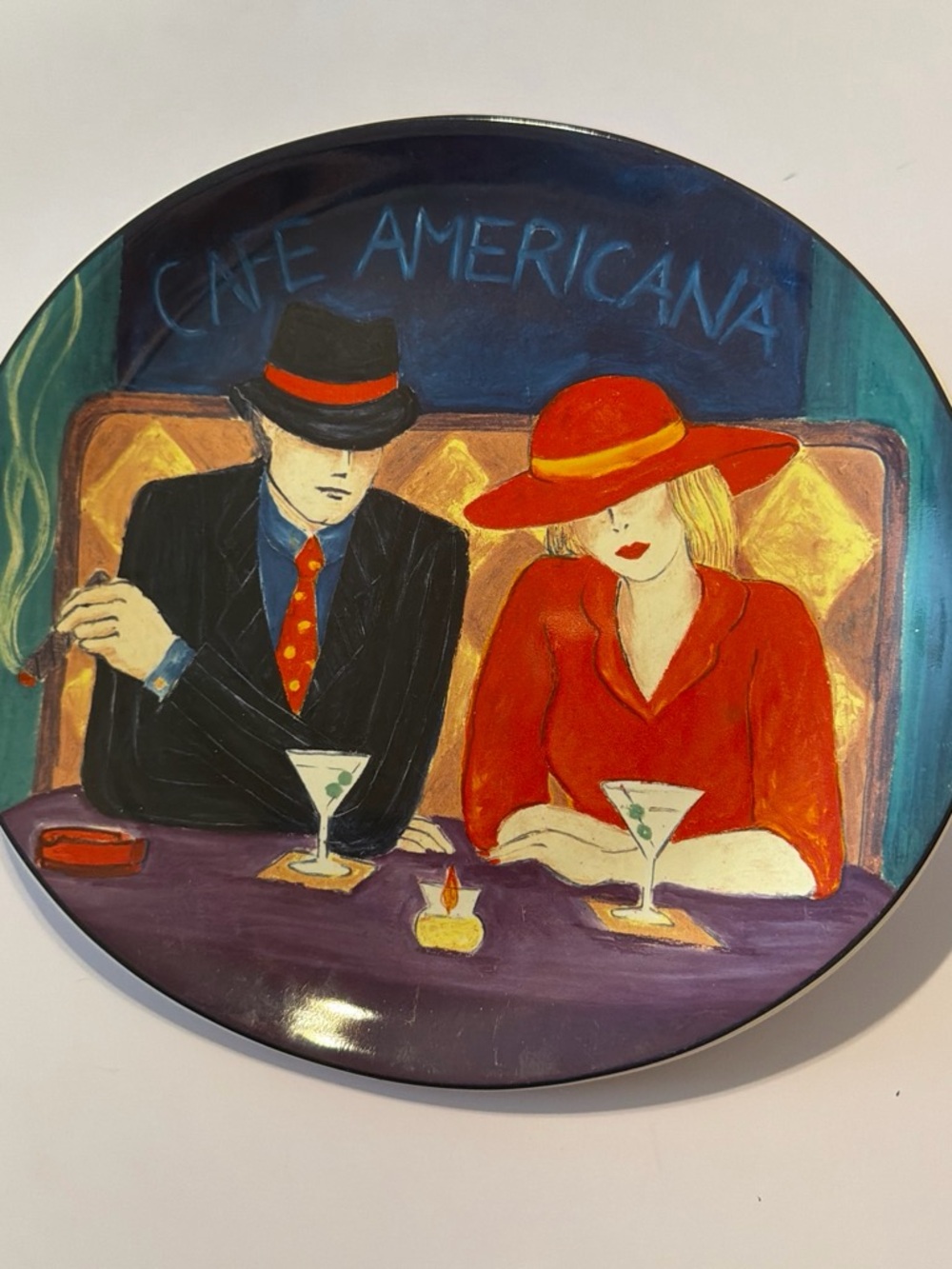 Sango cafe Americana Plate with martinis